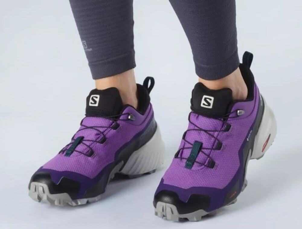 Salomon Cross Hike Trail Running Shoes Women’s Size 7 Purple 3341/16